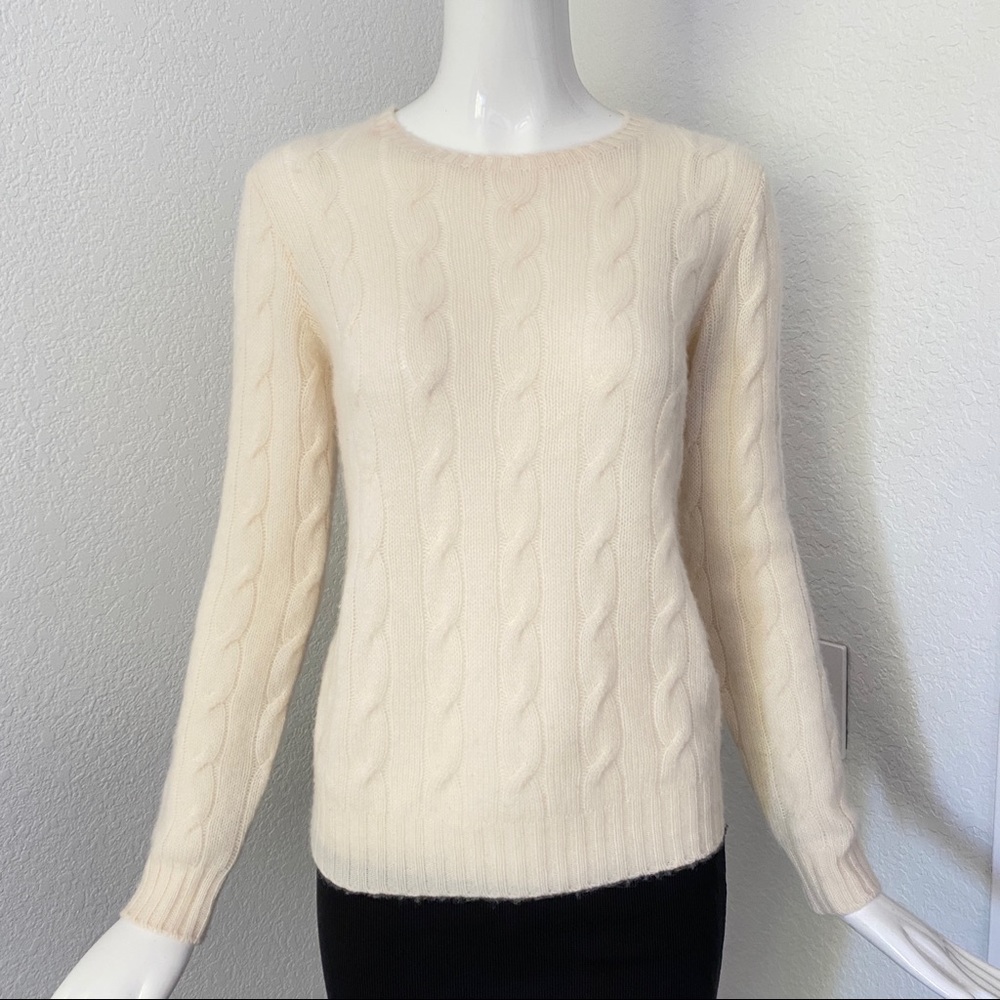 Ralph Lauren cable knit cashmere sweater